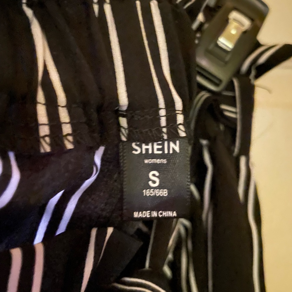 Black and White Striped SHEIN Shorts - Picture 4 of 4